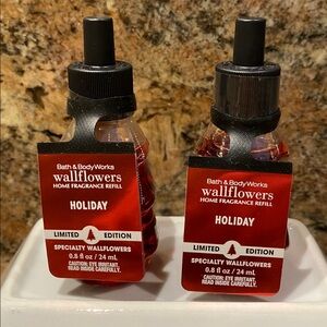 Set of 2 “HOLIDAY” B&BW Limited Edition Wallflowers Home Fragrance Refills, NWT
